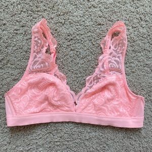 VS PINK light pink lace bra Leyte size M